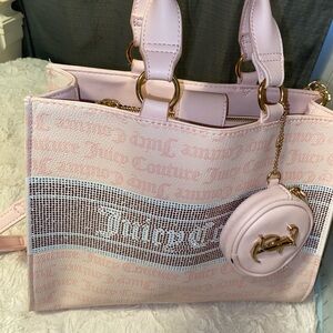 Juicy Couture Light Pink Tote with Gold Accents